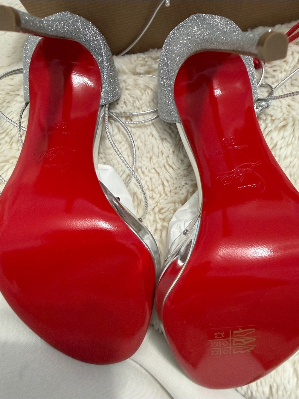 Christian Louboutin Brown Shoe Box and Bag - Picture 10 of 16